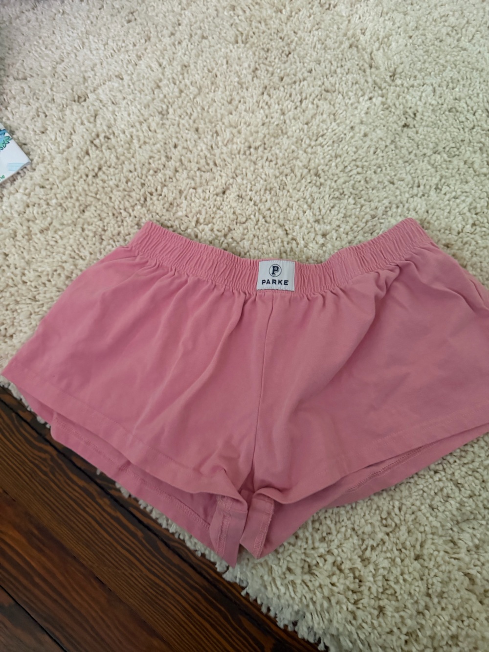 Parker women’s ' Rose Pink Elastic-Waist Shorts